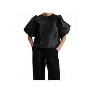 NEW MALINA women's cleo blouse top in black